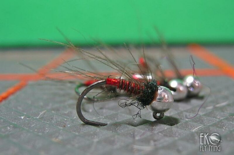 Jig Pheasant Tail Nymph - Red variant