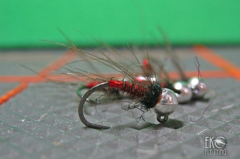 Jig Pheasant Tail Nymph – Red variant